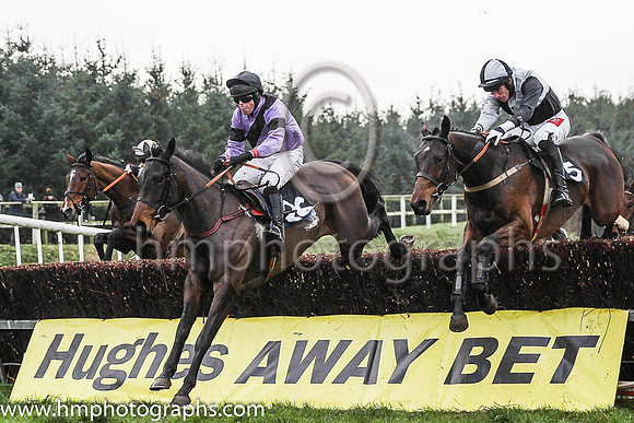 SCHOOL LANE and M Scanlan ( 26 , MAUVE,black sash; mauve sleeves,black armlet; black cap ) Trainer: Liam Lennon , Owner : Patrick Francis Doyle