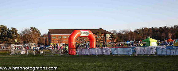 The finish area at Antrim International Cross Country Races