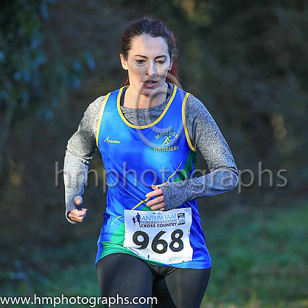 120 Angela Stevenson ( 968 ) F45 Mallusk Harriers - 0:35:06