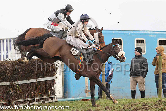 01st THUNDEROSA and L OcCarroll ( 18 , BEIGE,dark blue seams; beige sleeves,dark blue seams; dark blue cap,beige star ) Trainer: Dermot McLoughlin , Owner : Fidelma Toole