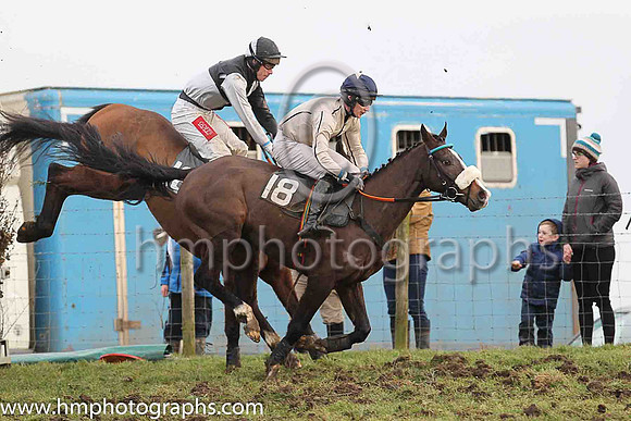 01st THUNDEROSA and L OcCarroll ( 18 , BEIGE,dark blue seams; beige sleeves,dark blue seams; dark blue cap,beige star ) Trainer: Dermot McLoughlin , Owner : Fidelma Toole