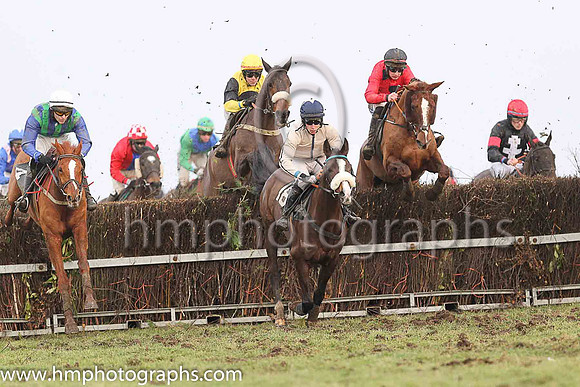 02nd COMMANDING SPIRIT and A J Fox ( 2 , RED,black large spots; red sleeves; black cap ) Trainer: Peter J. Flood , Owner : Christopher W.T. Johnston