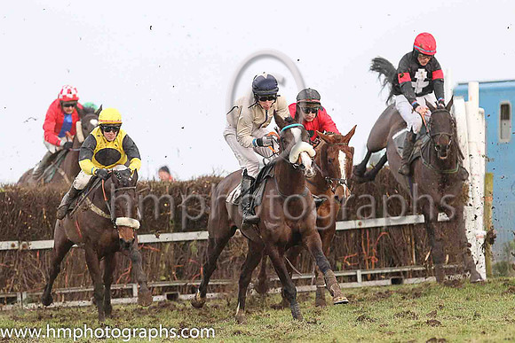 BEL CAVALLO (GB) and B G Crawford ( 1 , BLACK,white cross of lorraine; black sleeves,red armlet; red cap ) Trainer: George Stewart , Owner : Lucy Arthur