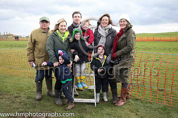 The McCartan family and friends at East Down P2P at Tyrella