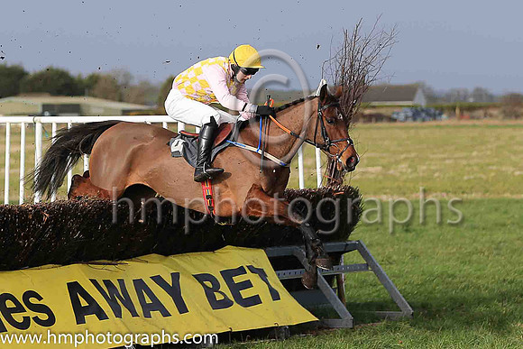 01st BOLD PLAN and M J O'Hare ( 4 , PINK  YELLOW CHECK; pink sleeves; yellow cap ) Trainer: Warren Ewing,, Owner : Warren Ewing