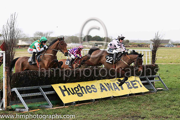 01st HOTEL DU NORD (FR) and R James ( 8 , EMERALD GREEN,orange spots; white sleeves,orange spots; emerald green cap ) Trainer: Sean Thomas Doyle,, Owner : Syndicate Monbeg