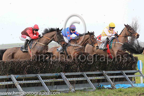 ANCIENT HIGHWAY and T A Connolly ( 3 , ROYAL BLUE,red star; royal blue sleeves,red stars; royal blue  red hooped cap ) Trainer: P.A. Fahy , Owner : Natalie Fahy
