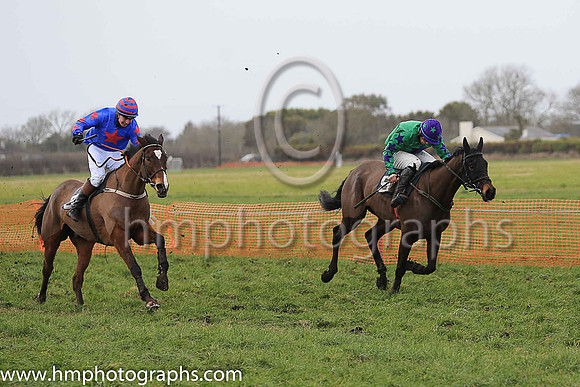 ANCIENT HIGHWAY and T A Connolly ( 3 , ROYAL BLUE,red star; royal blue sleeves,red stars; royal blue  red hooped cap ) Trainer: P.A. Fahy , Owner : Natalie Fahy