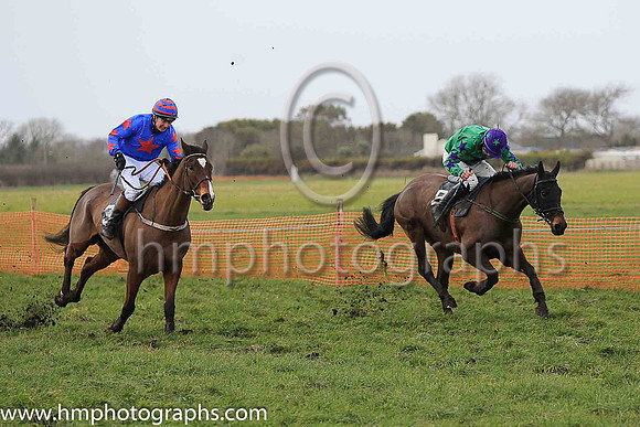 ANCIENT HIGHWAY and T A Connolly ( 3 , ROYAL BLUE,red star; royal blue sleeves,red stars; royal blue  red hooped cap ) Trainer: P.A. Fahy , Owner : Natalie Fahy