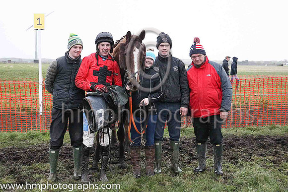 01st COMMANDING SPIRIT and A J Fox ( 8 , RED,black large spots; red sleeves; black cap ) Trainer: Peter J. Flood , Owner : Christopher W.T. Johnston