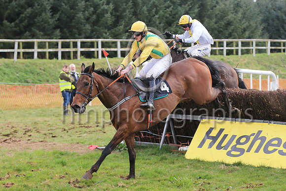 01st PACTE IN THE PARK (FR) and l J Murphy ( 4 , YELLOW,emerald green braces; yellow sleeves; yellow cap ) Trainer: Simon Kenny , Owner : Simon Kenny
