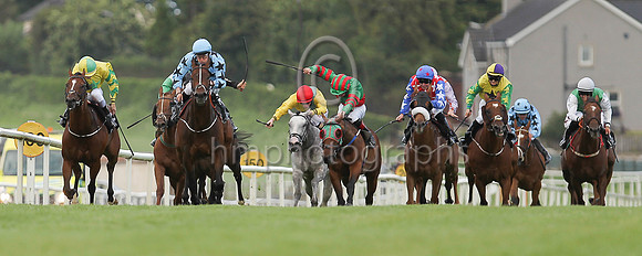 01st Mr Michael  Shane Foley (6, light blue, black stars) trainer Adrian Brendan Joyce, Owner Mrs Christina Joyce