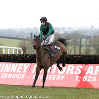 02nd ACCORDINGTOJOHNNY and S Cavanagh ( 5 , DARK GREEN,black sash; dark green sleeves; black cap ) Trainer: Brian W. Dougan , Owner : Gibson, Richard S.