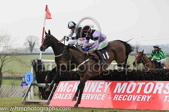 01st SCHOOL LANE and D G Lavery ( 11 , MAUVE,black sash; mauve sleeves,black armlet; black cap ) Trainer: Liam Lennon,, Owner : Patrick Francis Doyle