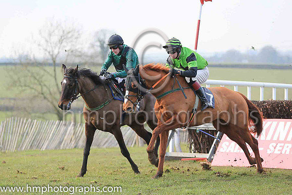 TRY IT YOU and S Cavanagh ( 14 , DARK GREEN,black sash; dark green sleeves; black cap ) Trainer: Brian W. Dougan,, Owner : Richard S. Gibson