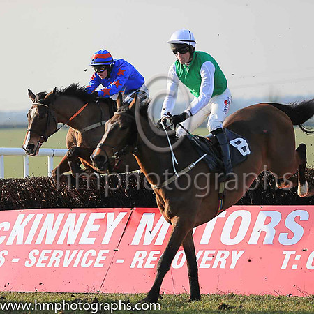 MILAN FLYER and J C Barry ( 8 , EMERALD GREEN; white sleeves; white cap ) Trainer: Gary McGill,, Owner : Oran McGill