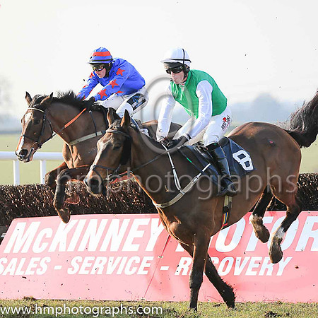 MILAN FLYER and J C Barry ( 8 , EMERALD GREEN; white sleeves; white cap ) Trainer: Gary McGill,, Owner : Oran McGill