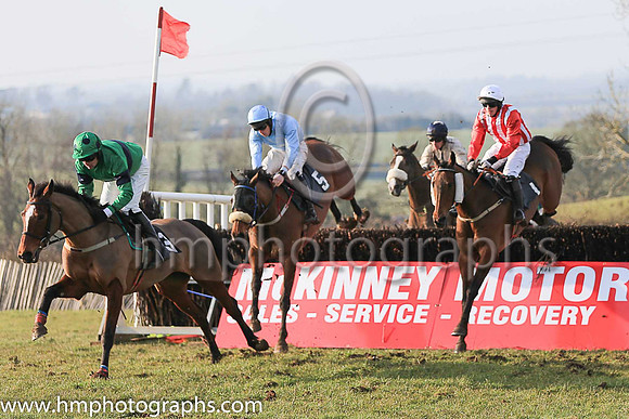 01st CELTIC THUNDER and D McConville ( 1 , RED  WHITE STRIPES; red sleeves; white cap ) Trainer: Marshall Watson,, Owner : Daire J. McConville
