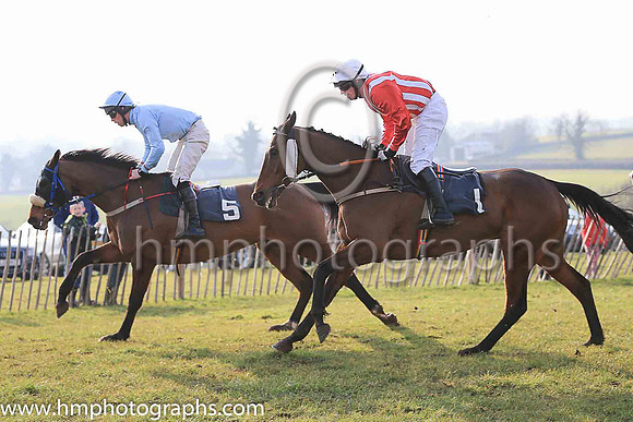 01st CELTIC THUNDER and D McConville ( 1 , RED  WHITE STRIPES; red sleeves; white cap ) Trainer: Marshall Watson,, Owner : Daire J. McConville