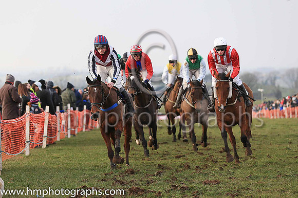 01st LONGTYMEGONE and D McConville ( 6 , RED  WHITE STRIPES; red sleeves; white cap ) Trainer: Alan A.H. Wells , Owner : Daire J. McConville