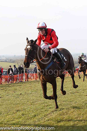 02nd VINNIE LUCK and B O'Neill ( 2 , BROWN,red cross belts; red sleeves; white cap ) Trainer: D.M. Christie , Owner : Syndicate Ray Nicholas's Sporting Pointers