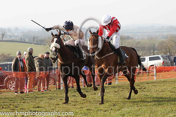 01st CELTIC THUNDER and D McConville ( 1 , RED  WHITE STRIPES; red sleeves; white cap ) Trainer: Marshall Watson,, Owner : Daire J. McConville