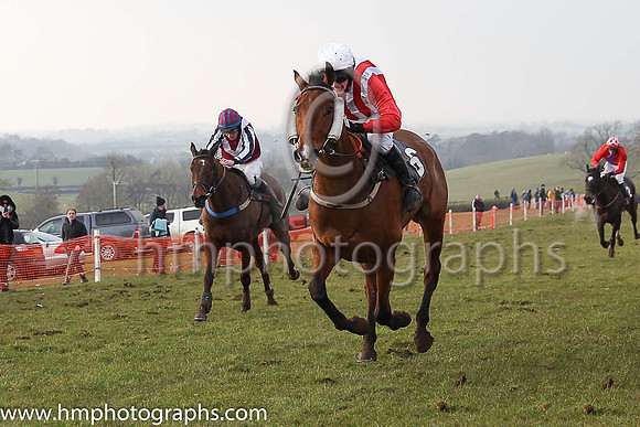01st LONGTYMEGONE and D McConville ( 6 , RED  WHITE STRIPES; red sleeves; white cap ) Trainer: Alan A.H. Wells , Owner : Daire J. McConville