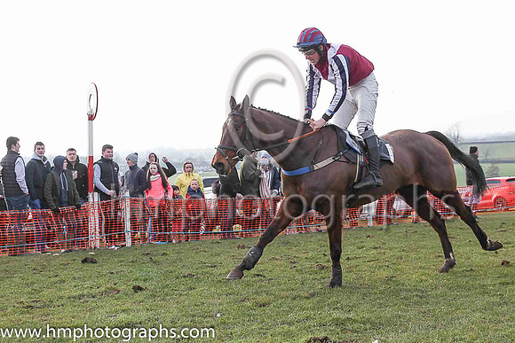 02nd COSMIC FLIGHT and B G Crawford ( 1 , MAROON,white chevron; dark blue  white striped sleeves; maroon  dark blue striped cap ) Trainer: S.R.B. Crawford , Owner : Patricia Duffin