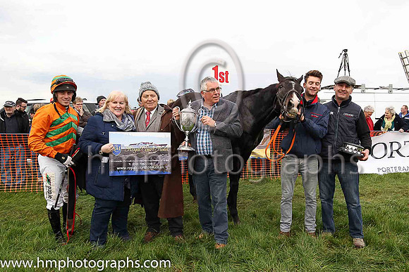 01st VALMY BAIE (FR) and B O'Neill ( 2 ,orange, green chavrons ) Trainer: D.M. Christie,, Owner : Nicholas, Ray