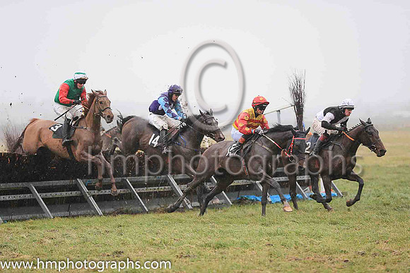 01st I'M HERE and M J Lynch ( 13 , GREEN; red sleeves; white cap,green hoop ) Trainer: George Stewart,, Owner : George Stewart