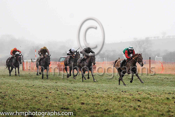 01st I'M HERE and M J Lynch ( 13 , GREEN; red sleeves; white cap,green hoop ) Trainer: George Stewart,, Owner : George Stewart