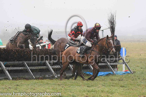 TRY IT YOU and S Caunagh ( 11 , DARK GREEN,black sash; dark green sleeves; black cap ) Trainer: Brian W. Dougan , Owner : Richard S. Gibson