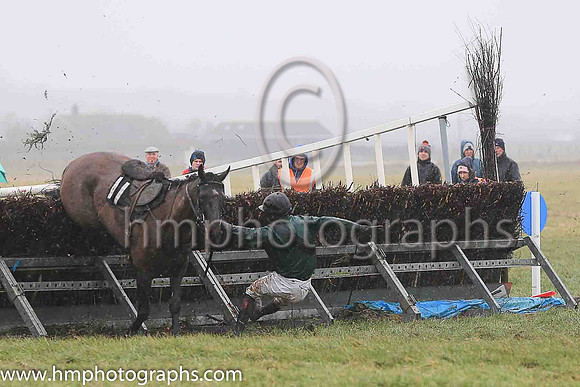TRY IT YOU and S Caunagh ( 11 , DARK GREEN,black sash; dark green sleeves; black cap ) Trainer: Brian W. Dougan , Owner : Richard S. Gibson