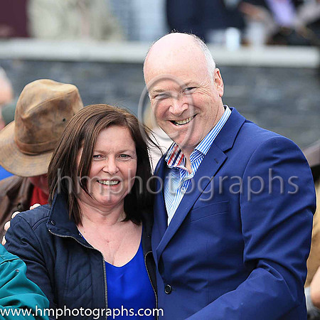 John McKinstry and wife Nicola at Downpatrick Races