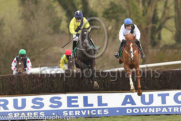 01st Timewaitsfornoone and Mr M J O?Hare 5 ( 3 , yellow, blue sash ) Trainer - A Fleming , Owner - Barry Connell