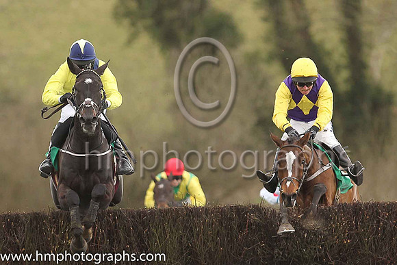01st Timewaitsfornoone and Mr M J O?Hare 5 ( 3 , yellow, blue sash ) Trainer - A Fleming , Owner - Barry Connell