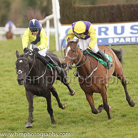 01st Timewaitsfornoone and Mr M J O?Hare 5 ( 3 , yellow, blue sash ) Trainer - A Fleming , Owner - Barry Connell