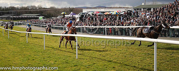 01st Poormans Hill and J W Kennedy ( 5 , orange ) Trainer - G Elliott , Owner - Vincent Caldwell  Mrs Kathleen Caldwell