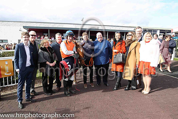 01st Poormans Hill and J W Kennedy ( 5 , orange ) Trainer - G Elliott , Owner - Vincent Caldwell  Mrs Kathleen Caldwell