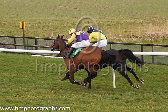 01st Timewaitsfornoone and Mr M J O?Hare 5 ( 3 , yellow, blue sash ) Trainer - A Fleming , Owner - Barry Connell