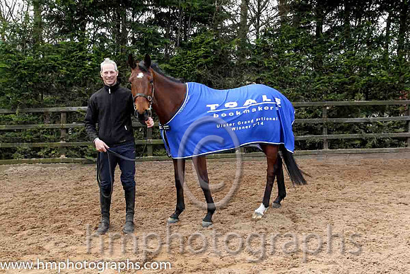 Stuart Crawford trainer of Hidden Horizons winner of the Toals bookmakers Ulster Grand National at Downpatrick - CU2D1424-Edit-15