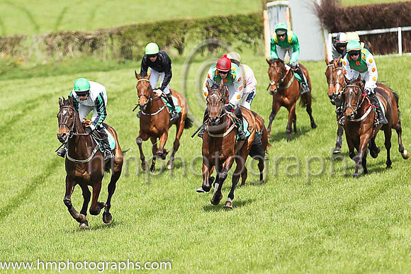 01st EVERYBREATHYOUTAKE and M J O'Hare ( 36 , WHITE; dark blue  emerald green striped sleeves; emerald green cap ) Trainer: J.G. Cosgrave , Owner : Neville Reid