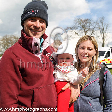 Stuart and Jill Crawford with 7 month old Lily Isabella at Taylorstown Point to Point