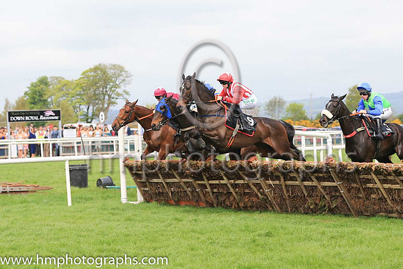 03rd Colwinston and Rachael Blackmore ( 9 , white and red stripes ) Trainer - Miss S Barkley , Owner - Mrs R McAloon