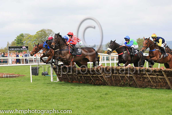 03rd Colwinston and Rachael Blackmore ( 9 , white and red stripes ) Trainer - Miss S Barkley , Owner - Mrs R McAloon