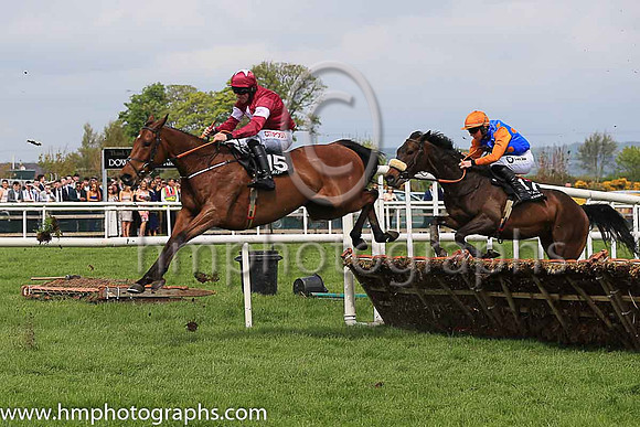 04th Judgement Day and D N Russell ( 15 , maroon, white star ) Trainer - H de Bromhead , Owner - Gigginstown House Stud