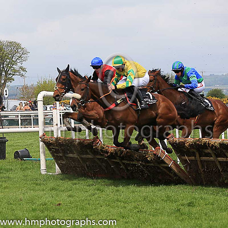 08th All For Nothing and C D Maxwell ( 1 , yellow, green star ) Trainer - D A McLoughlin , Owner - Sean F Gallagher