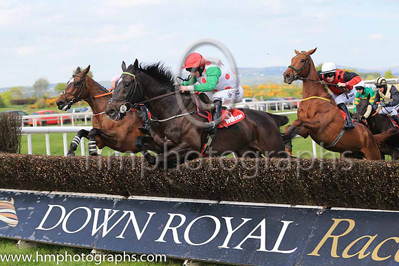 01st Drumconnor Lad and R Loughran ( 3 , white, red spots ) Trainer - A Keatley , Owner - David G Keys