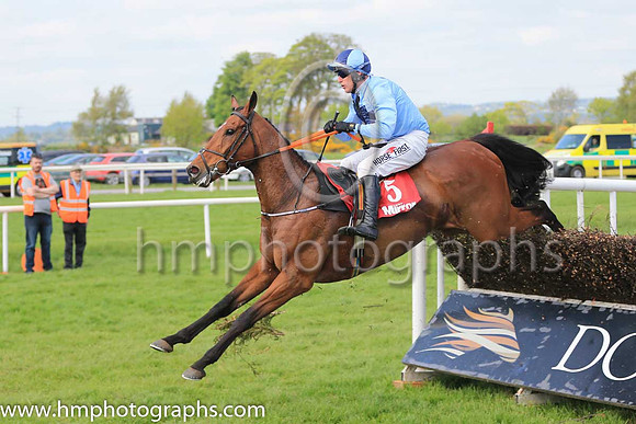 11th Our Dougal and R M Power ( 5 , light blue, dark blue cross ) Trainer - H de Bromhead , Owner - Mrs Lorraine Mangan