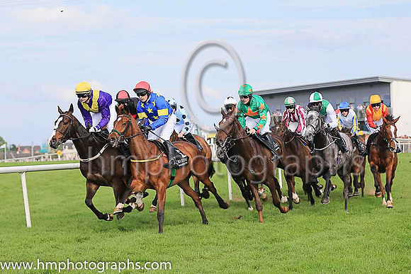 01st Jerandme and Mr M J O'Hare 5 ( 5 , royal blue, yellow stars ) Trainer - N Meade , Owner - Harbrio Partnership